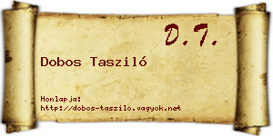 Dobos Tasziló névjegykártya